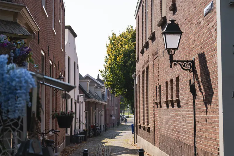 Enge Straßen in der Festungsstadt Geertruidenberg